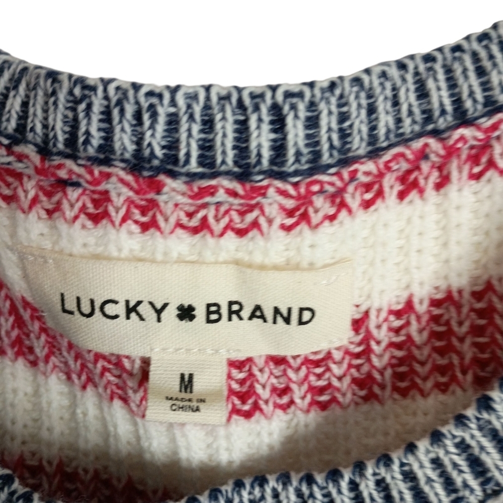 Lucky Brand -American Flag sleeveless sweater - Size M - Picture 4 of 6